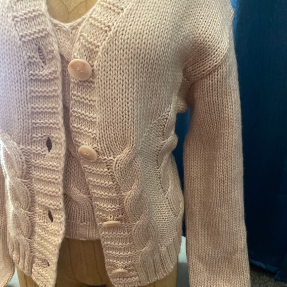Belle du jour twin set sweater size medium - Picture 4 of 8